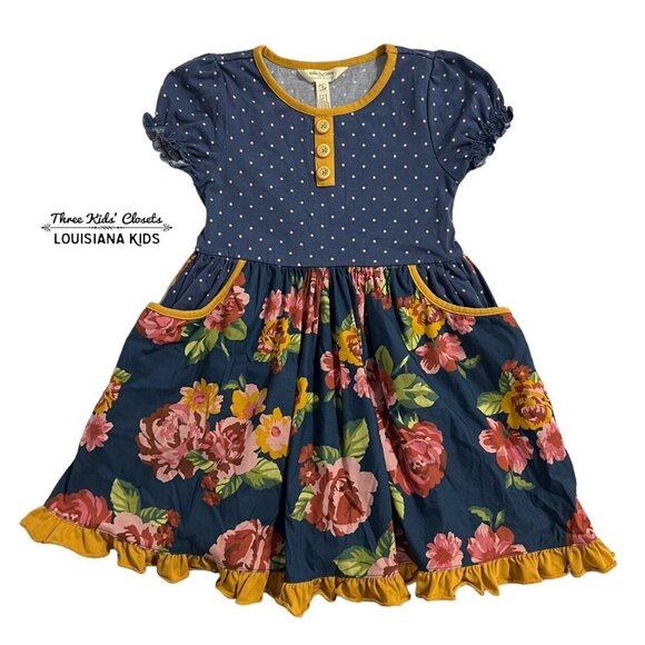 Matilda Jane Sz 4 Joanna Gaines You Belong Floral Dress - Picture 1 of 6
